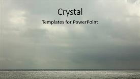  Presentation with atlantic - Theme featuring hurricane cyclone typhoone - stormy weather over the atlantic background and a light gray colored foreground