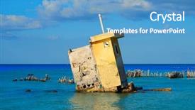  Presentation with hurricane - Cool new slides with hurricanes caribbean - holbox island beach in mexico backdrop and a teal colored foreground