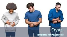  Presentation with people collage - Slide set featuring teenage feelings - collage of group of people background and a ocean colored foreground