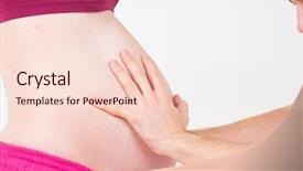  Presentation with wife - PPT theme featuring husband and wife expecting soon background and a  colored foreground