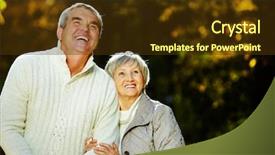  Presentation with husband and wife 3 d - Amazing PPT theme having husband and wife spending free backdrop and a tawny brown colored foreground