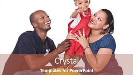  Presentation with family reunion - Audience pleasing presentation design consisting of the child family reunion backdrop and a red colored foreground