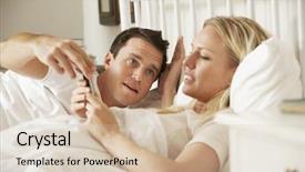  Presentation with wife - Cool new PPT theme with arguement - husband complaing as wife uses backdrop and a soft green colored foreground