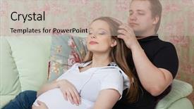  Presentation with wife - Colorful presentation theme enhanced with husband does massage backdrop and a mint green colored foreground