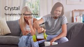  Presentation with challenges faced by early strat ups - Amazing theme having husband pouring coffee early morning backdrop and a coral colored foreground