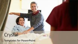  Presentation with wife - Amazing slide set having apex road sign 3d rendering backdrop and a tawny brown colored foreground.