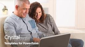  Presentation with electricity gneartion using speed breakers - Amazing slide set having husband wife - smiling mature couple using their backdrop and a gray colored foreground