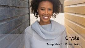  Presentation with african american christianity - Audience pleasing presentation theme consisting of huts - portrait of happy young african backdrop and a  colored foreground