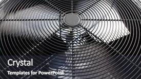  Presentation with conditioner - Audience pleasing theme consisting of hvac - external air conditioner unit backdrop and a dark gray colored foreground