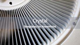  Presentation with conditioner - Colorful PPT theme enhanced with hvac - spinning air conditioner fan backdrop and a gray colored foreground
