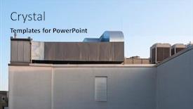  Presentation with heating ventilation - Presentation with hvac heating ventilation and air background and a light blue colored foreground