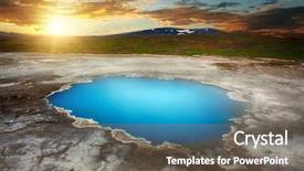  Presentation with hot spring - Audience pleasing slides consisting of hveravellir is actually a hot backdrop and a gray colored foreground