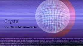  Presentation with tech - Amazing PPT theme having 3d figure globe - hy-tech background backdrop and a light blue colored foreground