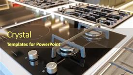  Presentation with electric retail - Colorful presentation design enhanced with hybrid-gas-and-electric-induction backdrop and a tawny brown colored foreground