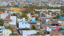  Presentation with gdp - Colorful PPT theme enhanced with hyderabad is fifth largest contributor backdrop and a tawny brown colored foreground