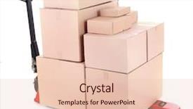  Presentation with pallet - Colorful theme enhanced with hydraulic pumps - fork pallet truck with stack backdrop and a lemonade colored foreground