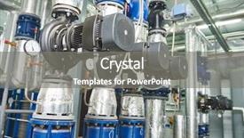  Presentation with hydraulics - PPT theme having hydraulics - closeup of manometer pipes background and a gray colored foreground