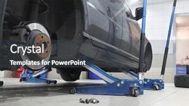  Presentation with hydraulic press bottle jack - Colorful presentation theme enhanced with hydraulics - hydraulic floor jacks backdrop and a dark gray colored foreground