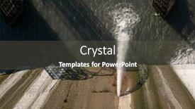  Presentation with electric plant - PPT theme enhanced with hydro electric station power plant background and a dark gray colored foreground