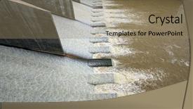  Presentation with water dam - Amazing PPT layouts having hydro power - closeup of water from water backdrop and a coral colored foreground