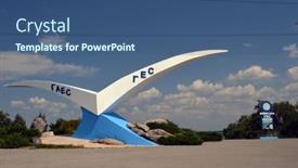  Presentation with hydroelectric - Slide set having hydroelectric-dam-vishgorod-july-29 background and a ocean colored foreground