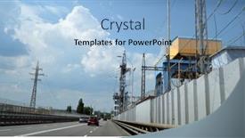  Presentation with hydroelectric - Presentation theme featuring hydroelectric-dam-vishgorod-july-29 background and a light blue colored foreground