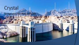  Presentation with nevada - Slide deck having hydroelectric power - hoover dam arizona-nevada usa background and a teal colored foreground
