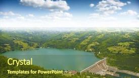  Presentation with hydroelectric - Audience pleasing presentation design consisting of gift on red satin background studio shot backdrop and a red colored foreground