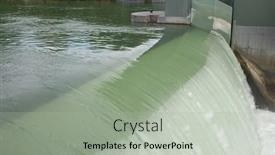  Presentation with hydroelectric - PPT layouts having hydroelectric-powerplant-with-open-spillgate background and a light gray colored foreground