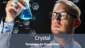  Presentation with hydrogen - Theme with hydrogen - science chemistry research and people background and a ocean colored foreground