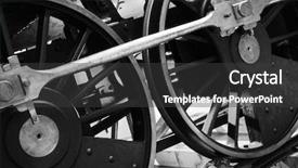  Presentation with train - Presentation consisting of hydrogen car - train-wheels background and a dark gray colored foreground