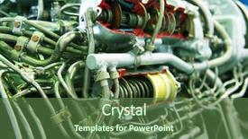  Presentation with engine - Audience pleasing presentation consisting of hydrogen car - unit the engine backdrop and a  colored foreground