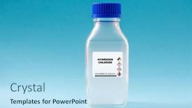  Presentation with hydrogen - Theme featuring hydrogen-chloride-dangerous-poisonous-gas background and a sky blue colored foreground