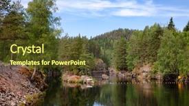  Presentation with route - Presentation theme featuring hydrology - lower canal an entrance route background and a tawny brown colored foreground