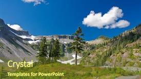  Presentation with trail - Presentation theme with hydrothermal vents - snow patches at the trail background and a  colored foreground