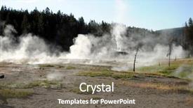  Presentation with steam - Presentation having hydrothermal vents - steam gas and fumes rising background and a  colored foreground