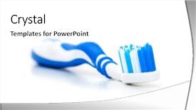  Presentation with tooth brush - Amazing slides having hygeine - tooth brush isolated backdrop and a white colored foreground