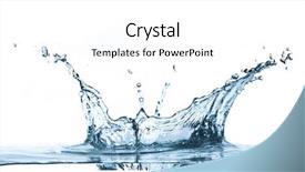  Presentation with water splash - Presentation design enhanced with magnesium - water splash isolated on white background and a white colored foreground