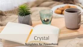  Presentation with diary - PPT layouts consisting of hygge-and-inspiration-concept-diary background and a lemonade colored foreground