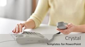  Presentation with tissue paper - Cool new theme with hygiene-and-disinfection-concept-close backdrop and a light gray colored foreground