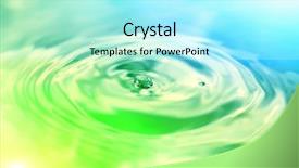  Presentation with colorful water droplets - Audience pleasing presentation theme consisting of hygiene de l eau - water drop falling in colorful backdrop and a  colored foreground