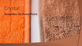  Presentation with hygiene - Audience pleasing PPT layouts consisting of hygiene-fabric-and-textile-concept backdrop and a coral colored foreground