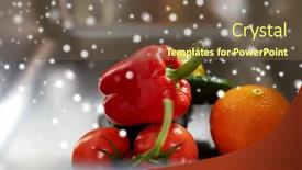  Presentation with food safety - PPT layouts enhanced with hygiene-food-and-safety-concept background and a tawny brown colored foreground