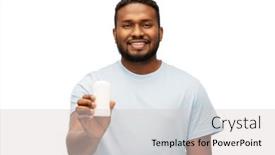  Presentation with african people - Cool new presentation design with hygiene-grooming-and-people-concept backdrop and a light gray colored foreground