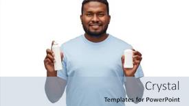  Presentation with hygiene - PPT theme consisting of hygiene-grooming-and-people-concept background and a light blue colored foreground