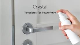  Presentation with health-care - Theme enhanced with hygiene-health-care-and-safety background and a light gray colored foreground