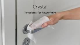  Presentation with health-care - Amazing PPT layouts having hygiene-health-care-and-safety backdrop and a light gray colored foreground