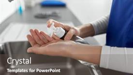  Presentation with hospital safety - Audience pleasing slide deck consisting of hygiene-health-care-and-safety backdrop and a gray colored foreground