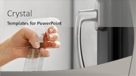  Presentation with hygiene - Amazing presentation having hygiene-health-care-and-safety backdrop and a light gray colored foreground