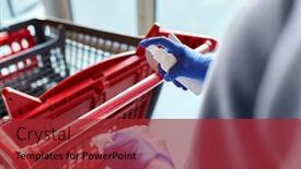  Presentation with hand hygiene - Cool new slide deck with hygiene-health-care-and-safety backdrop and a red colored foreground